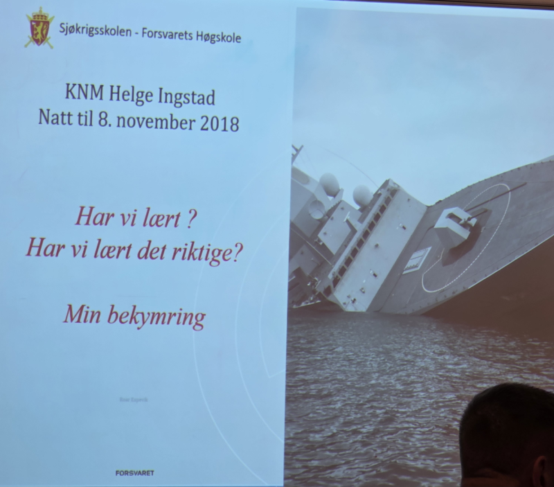 Møte 16. sep. - Fregatten Helge Ingstad, Hva skjedde?