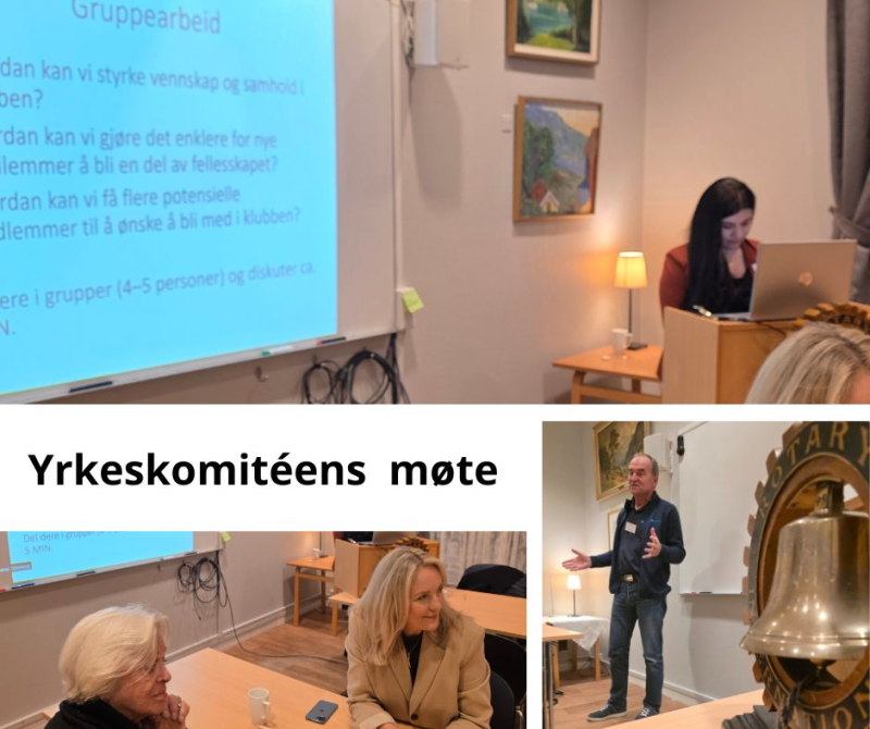 Møte 21. okt. - Klubbens Yrkeskomitémøte