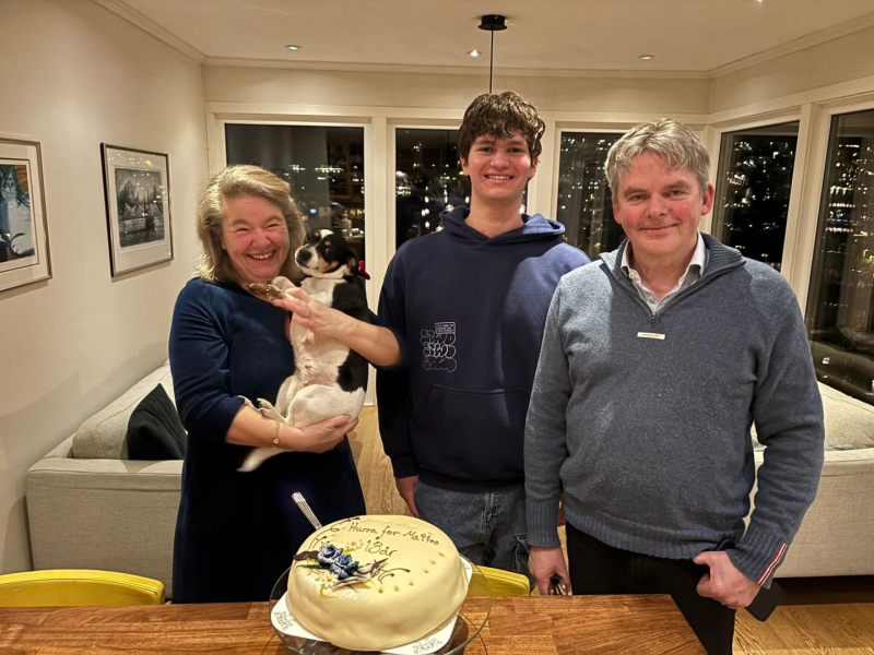 Utvekslingsstudenten Matteo feiret 18-årsdagen